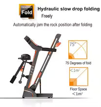 Foldable Treadmill 3.5HP with 150kg Max User Weight Home Gym Cardio Training Sports Exercise Walking Pad